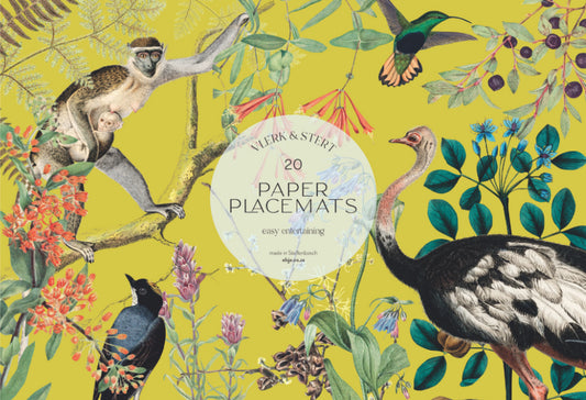 Vlerk en Stert Paper Placemats - iszi ONLINE
