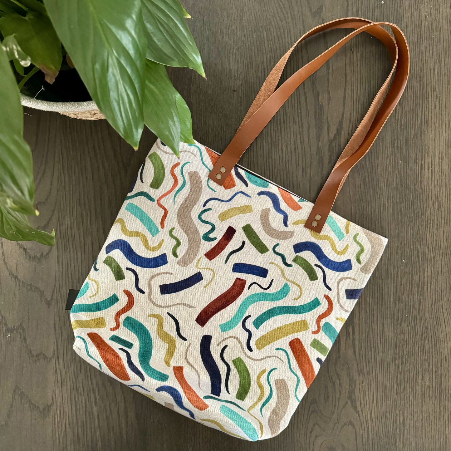 Leather and Fabric Tote Bags - iszi ONLINE