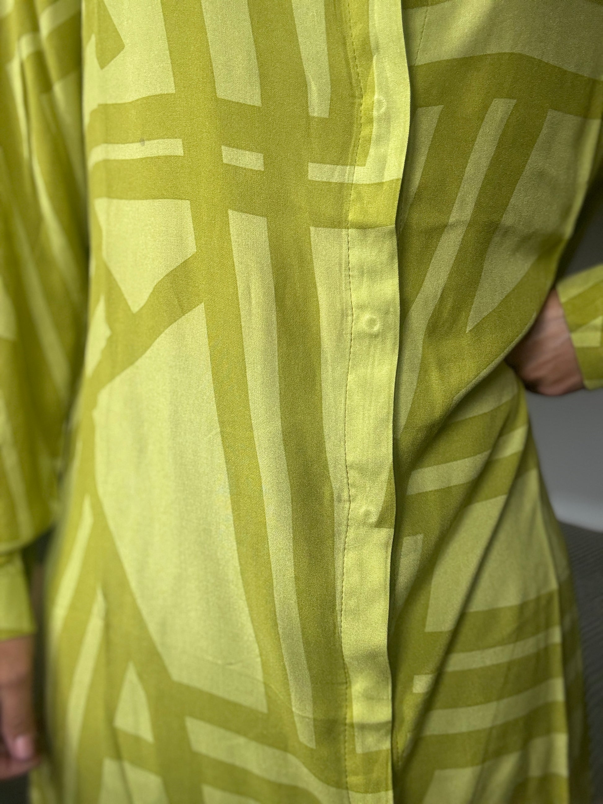 Midi Shirt Dresses in Citron