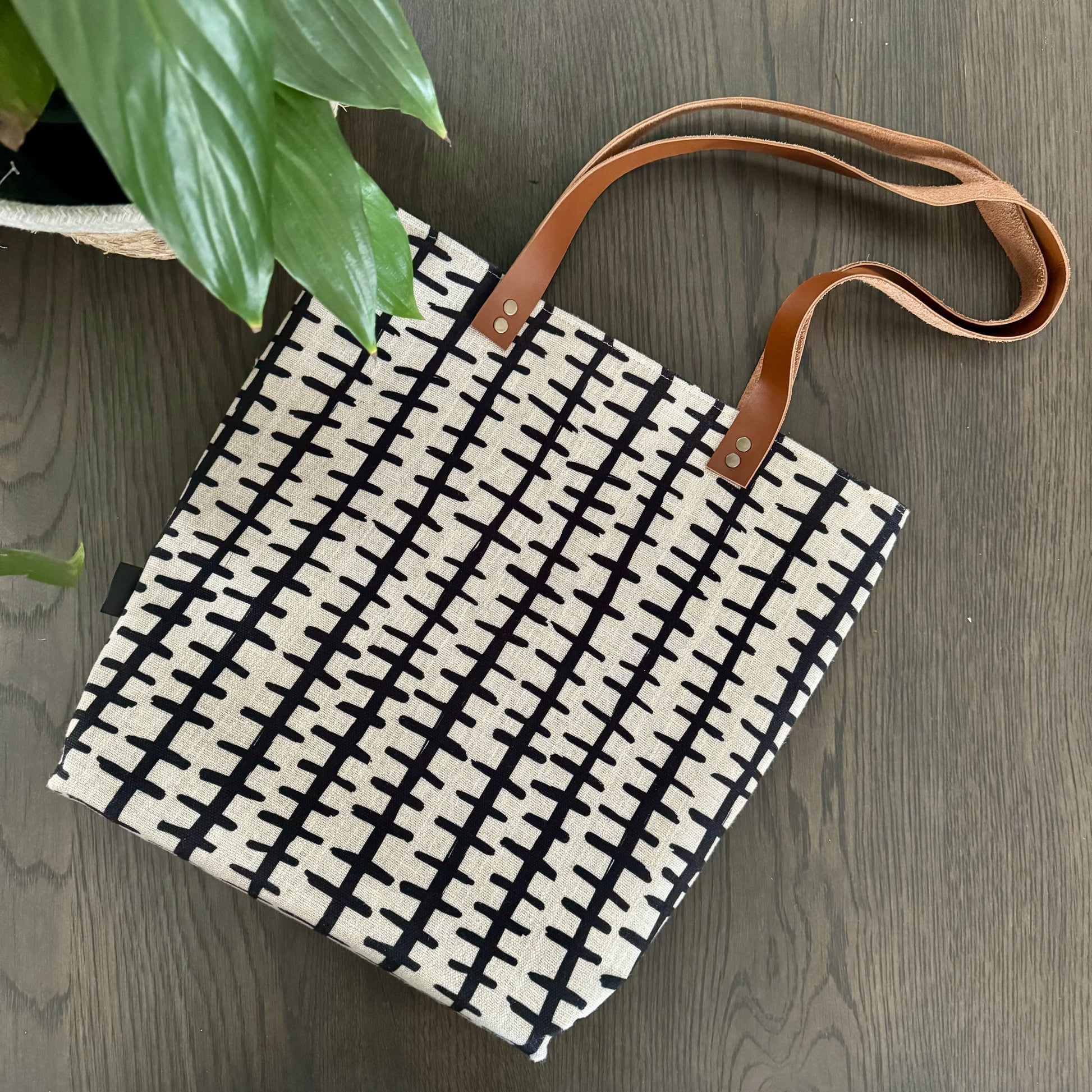 Leather and Fabric Tote Bags - iszi ONLINE