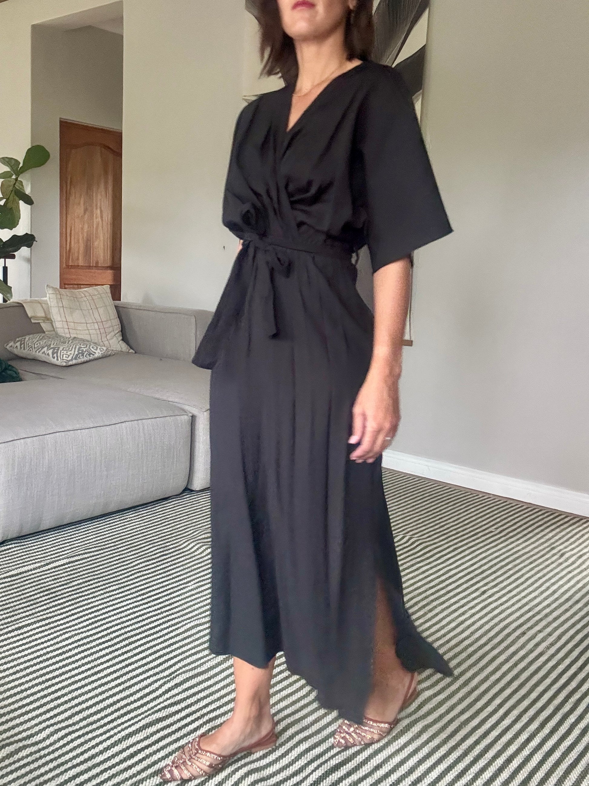 Black Wrap Dress