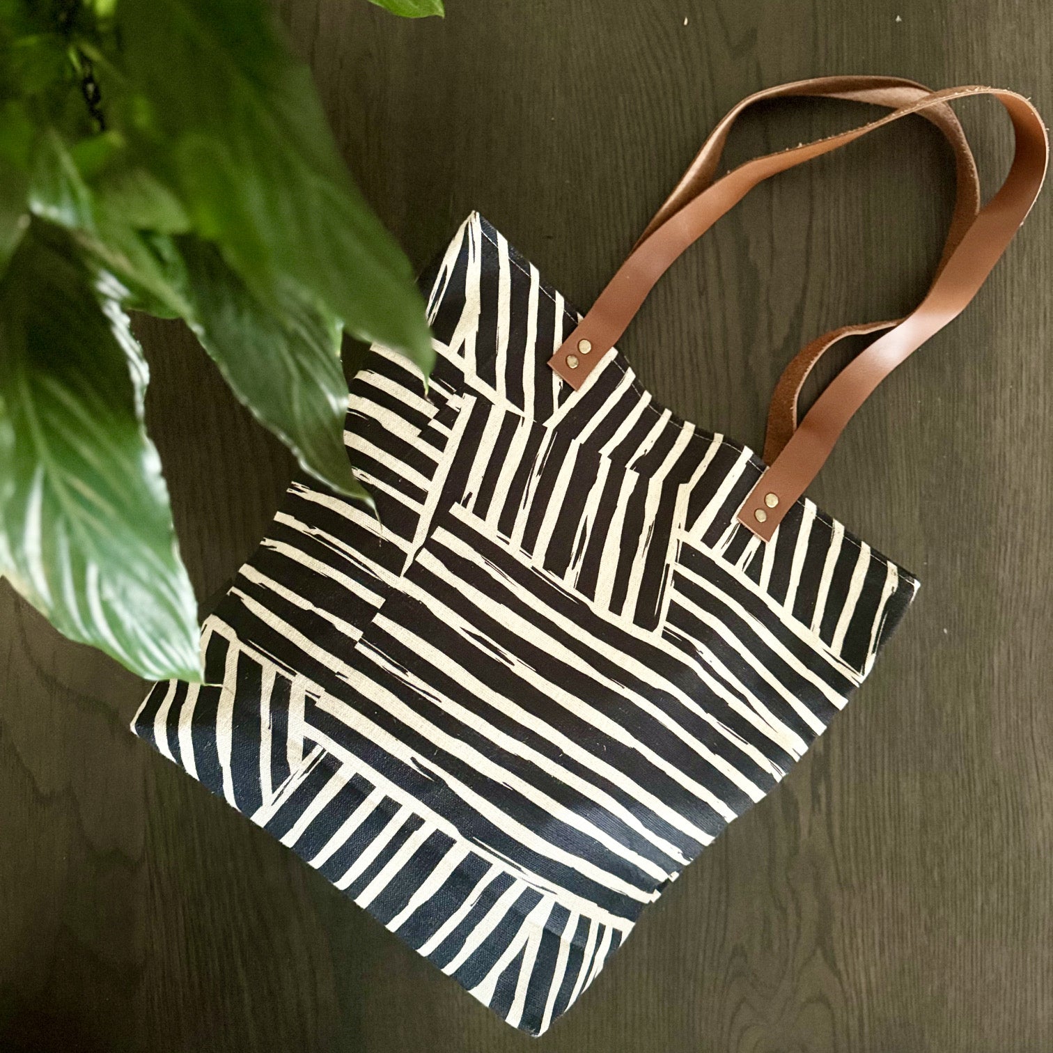 Leather and Fabric Tote Bags - iszi ONLINE