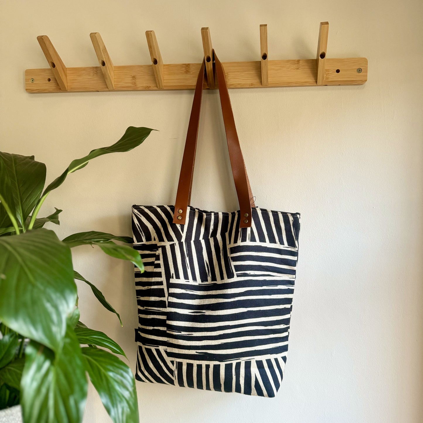Leather and Fabric Tote Bags - iszi ONLINE