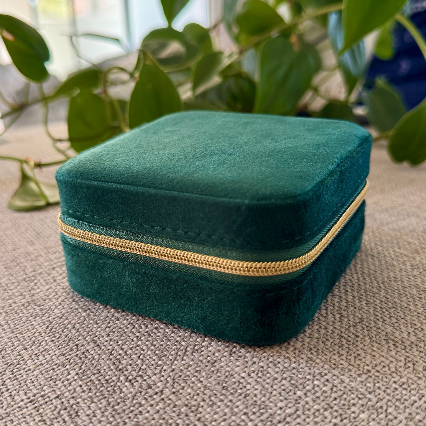 Suede Jewellery Box