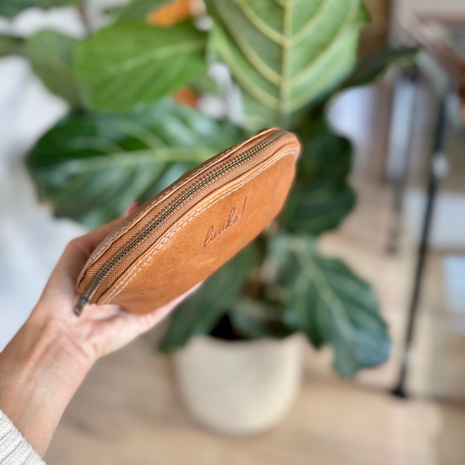 Tan Leather Purse