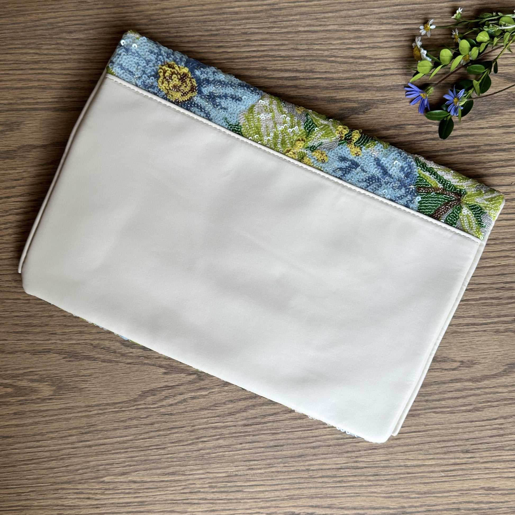 Floral Sequence Clutch Bag - iszi ONLINE