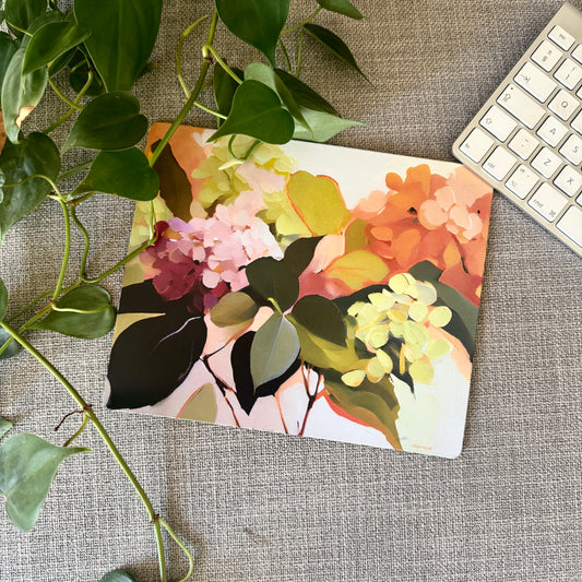 Brushed Floral Rectangular Mousepad - iszi ONLINE