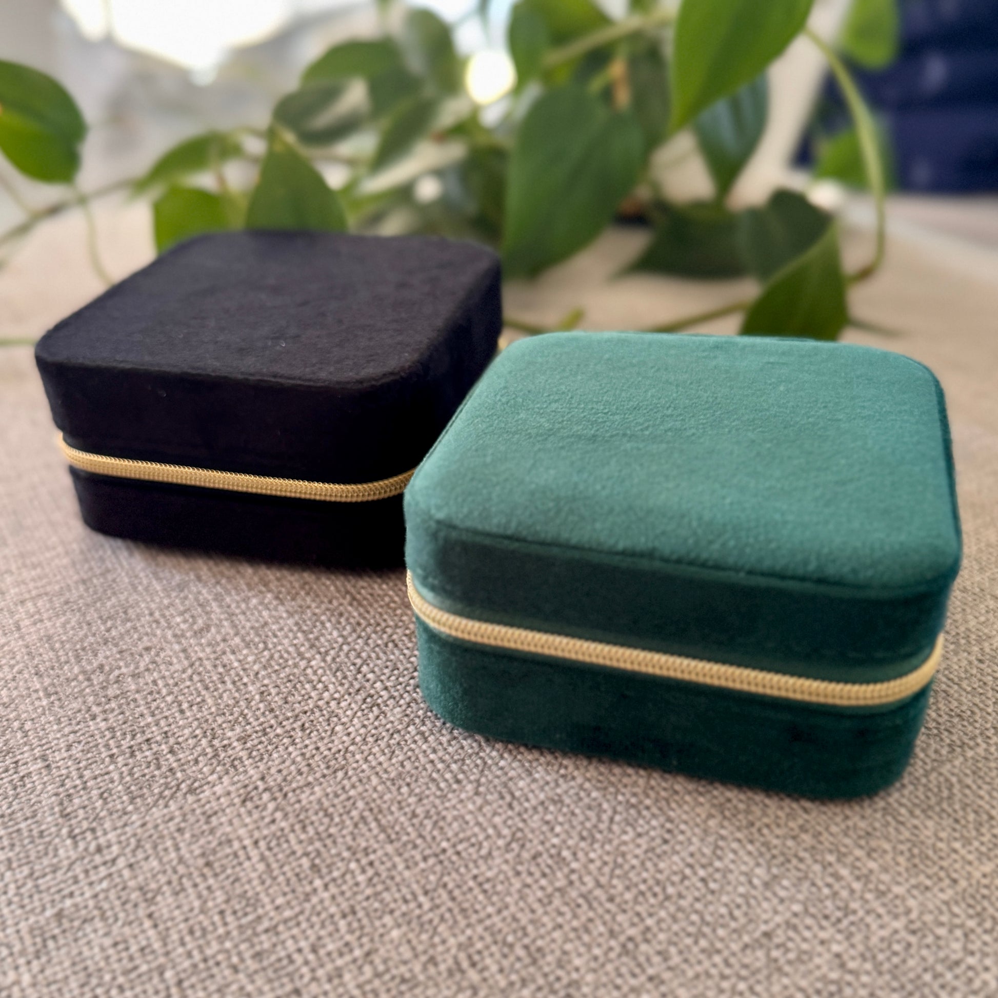 Suede Jewellery Box
