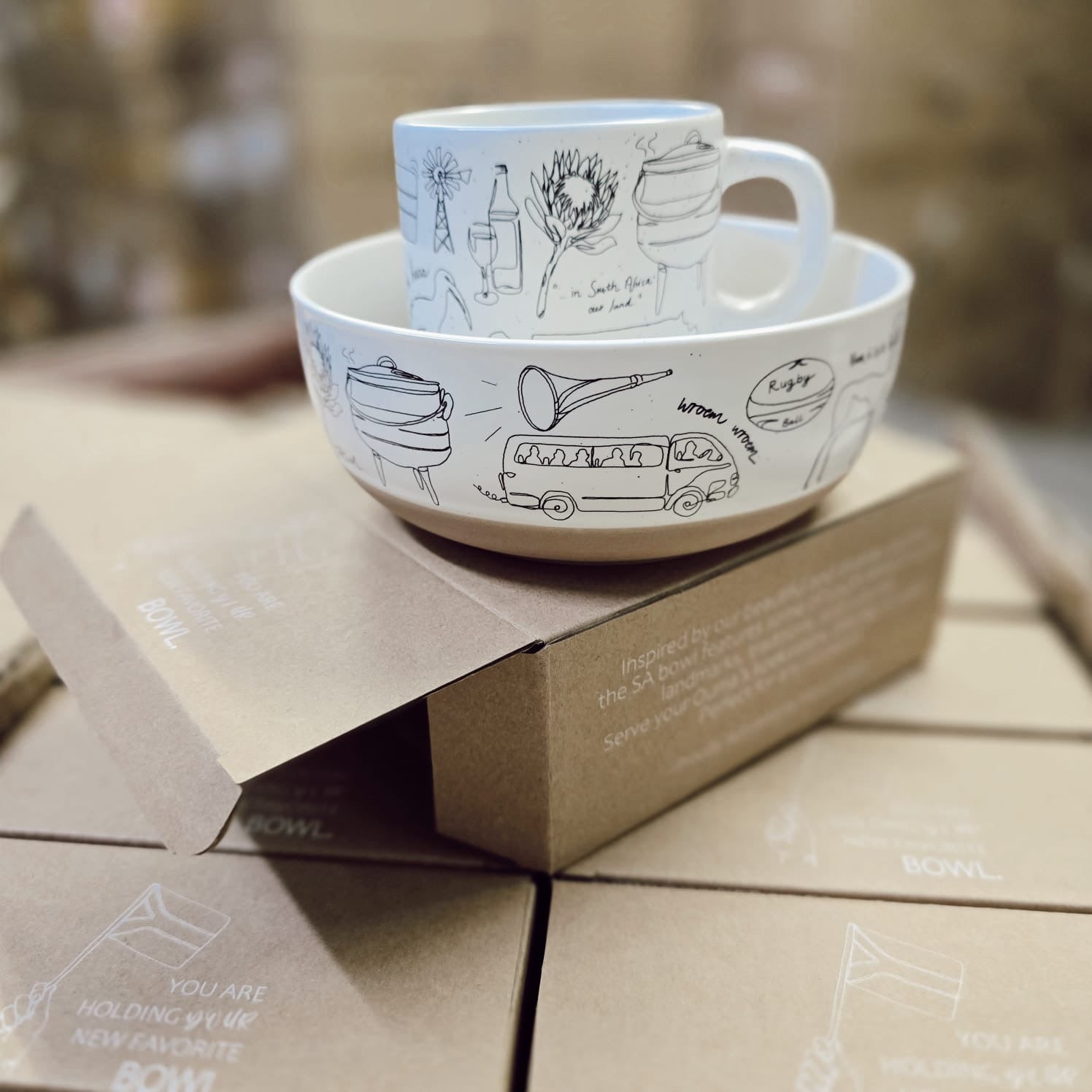 South African Bowl and mug