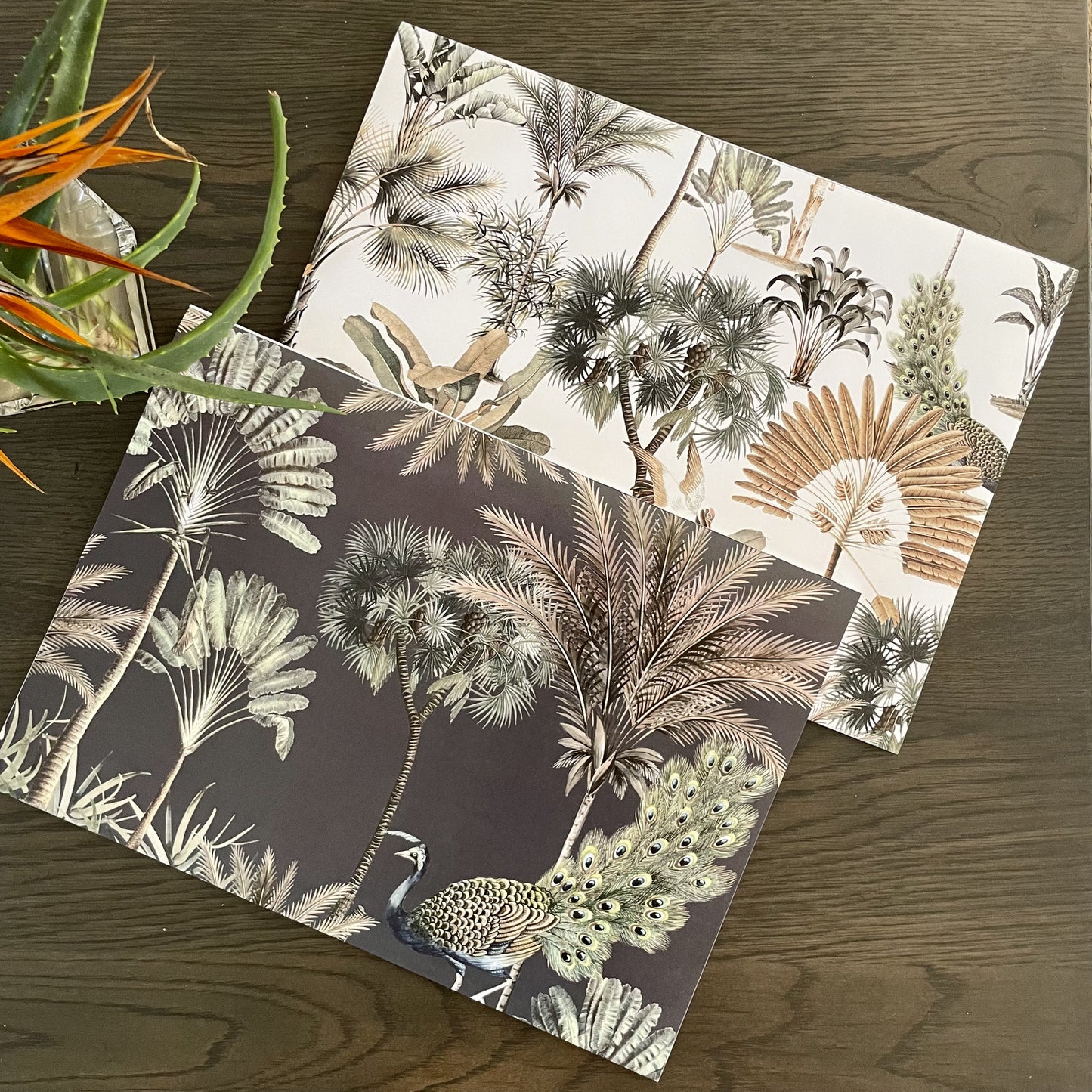 Exotic Zanana Dark Paper Placemats