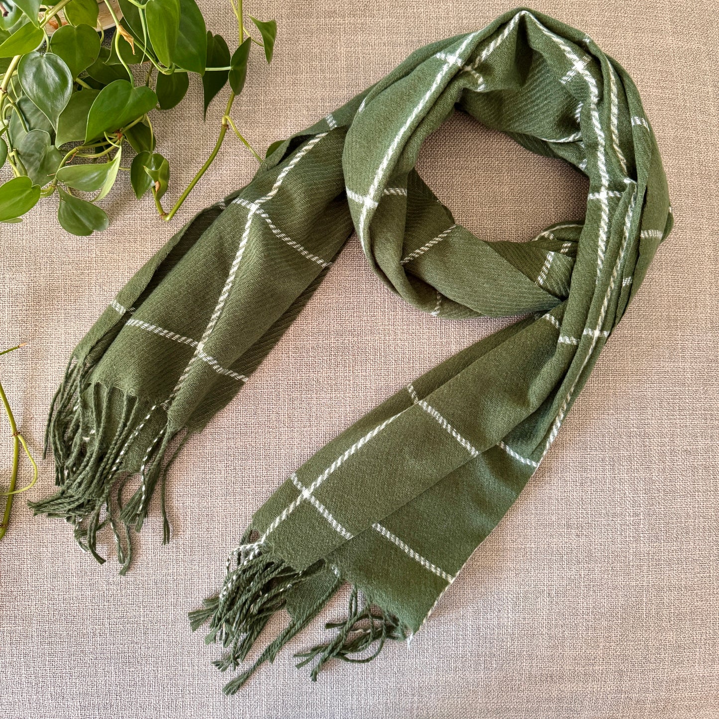 Cozy Large Check Scarf