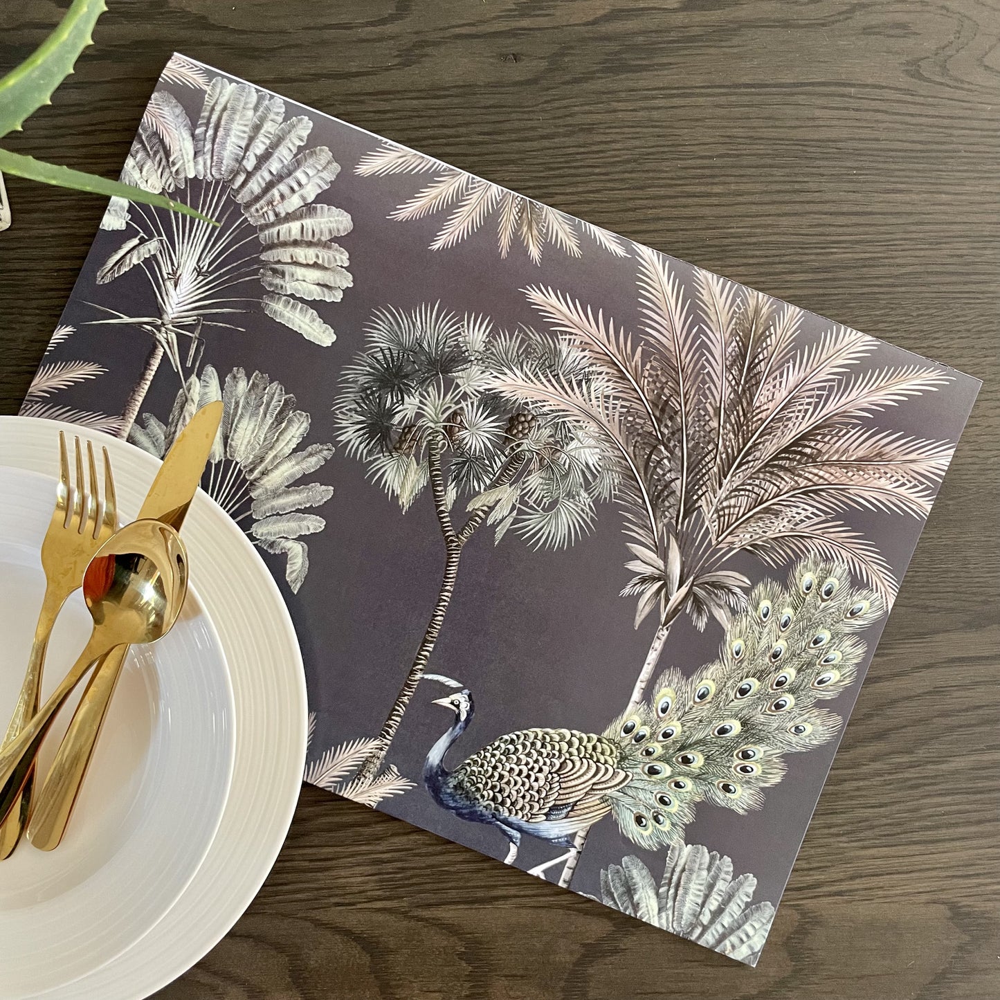 Exotic Zanana Dark Paper Placemats