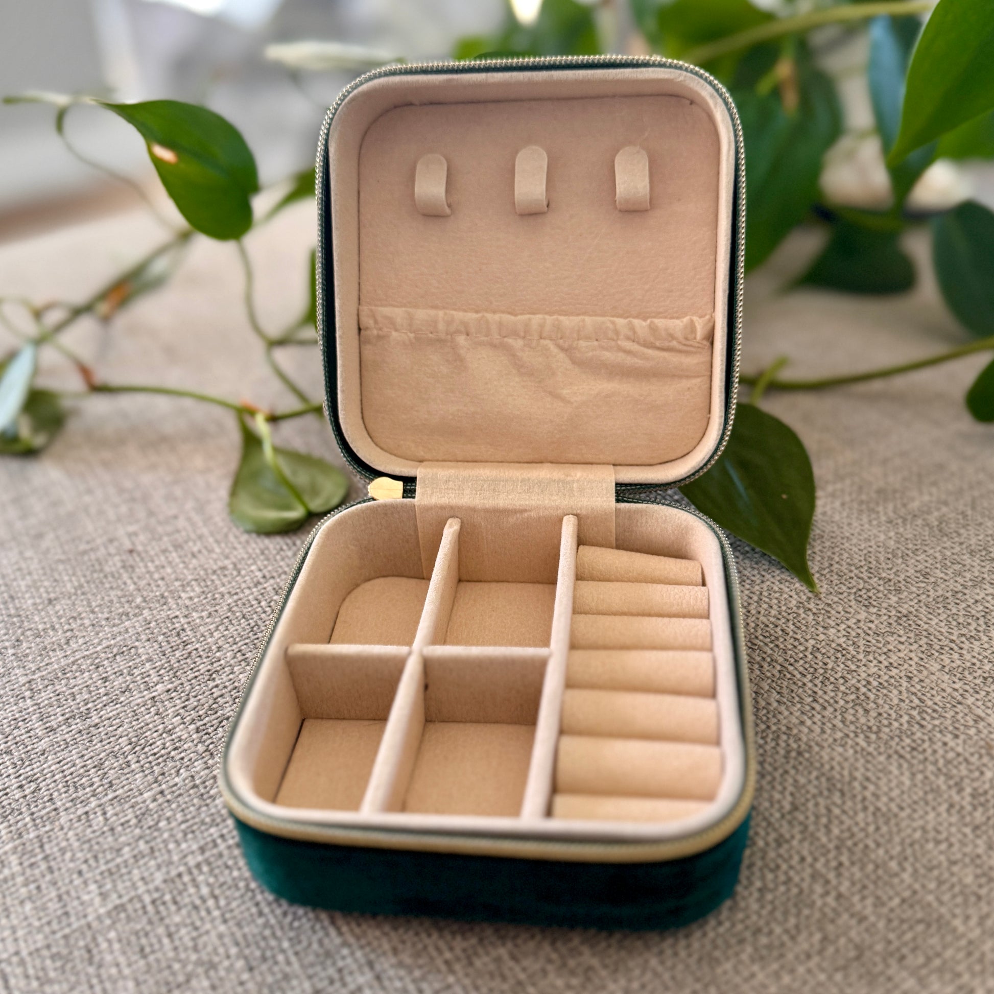 Suede Jewellery Box