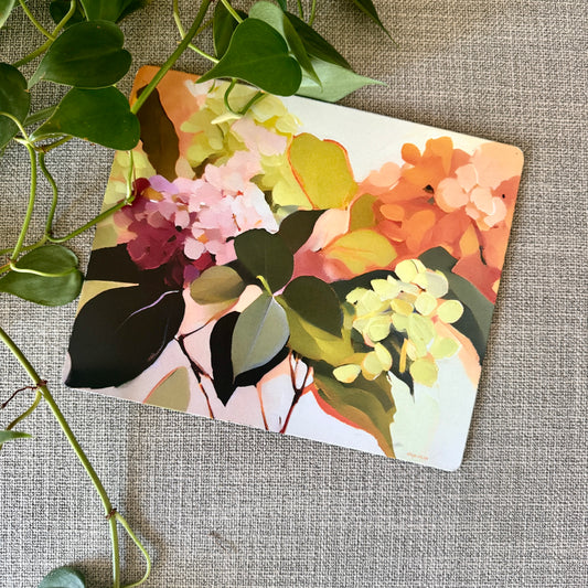 Brushed Floral Rectangular Mousepad - iszi ONLINE