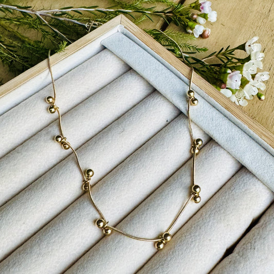 Twin Bobble Necklace - iszi ONLINE