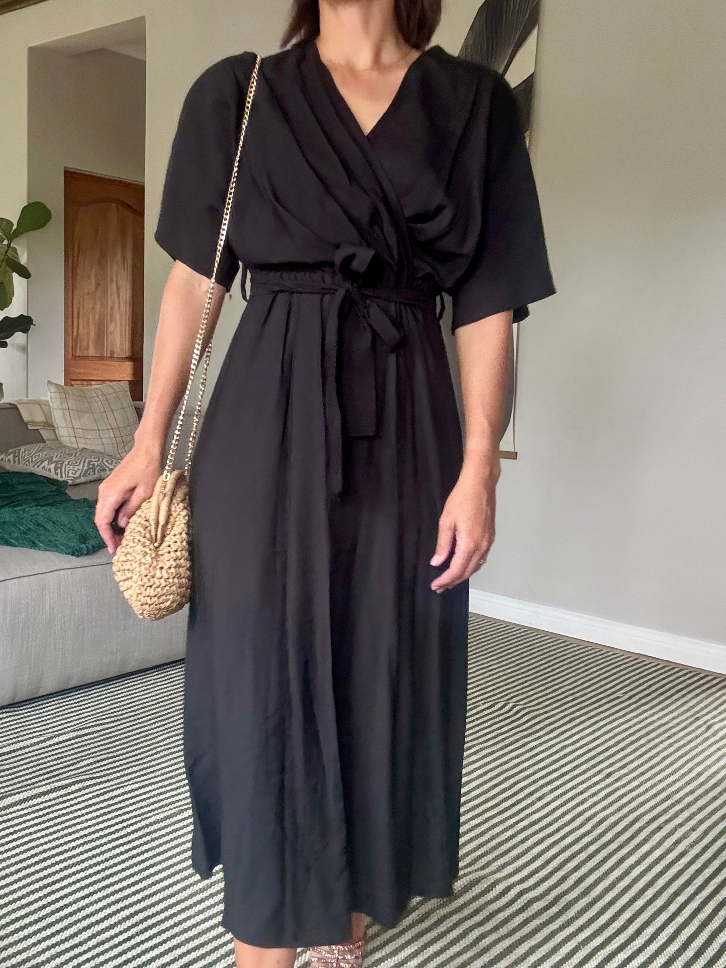 Black Wrap Dress