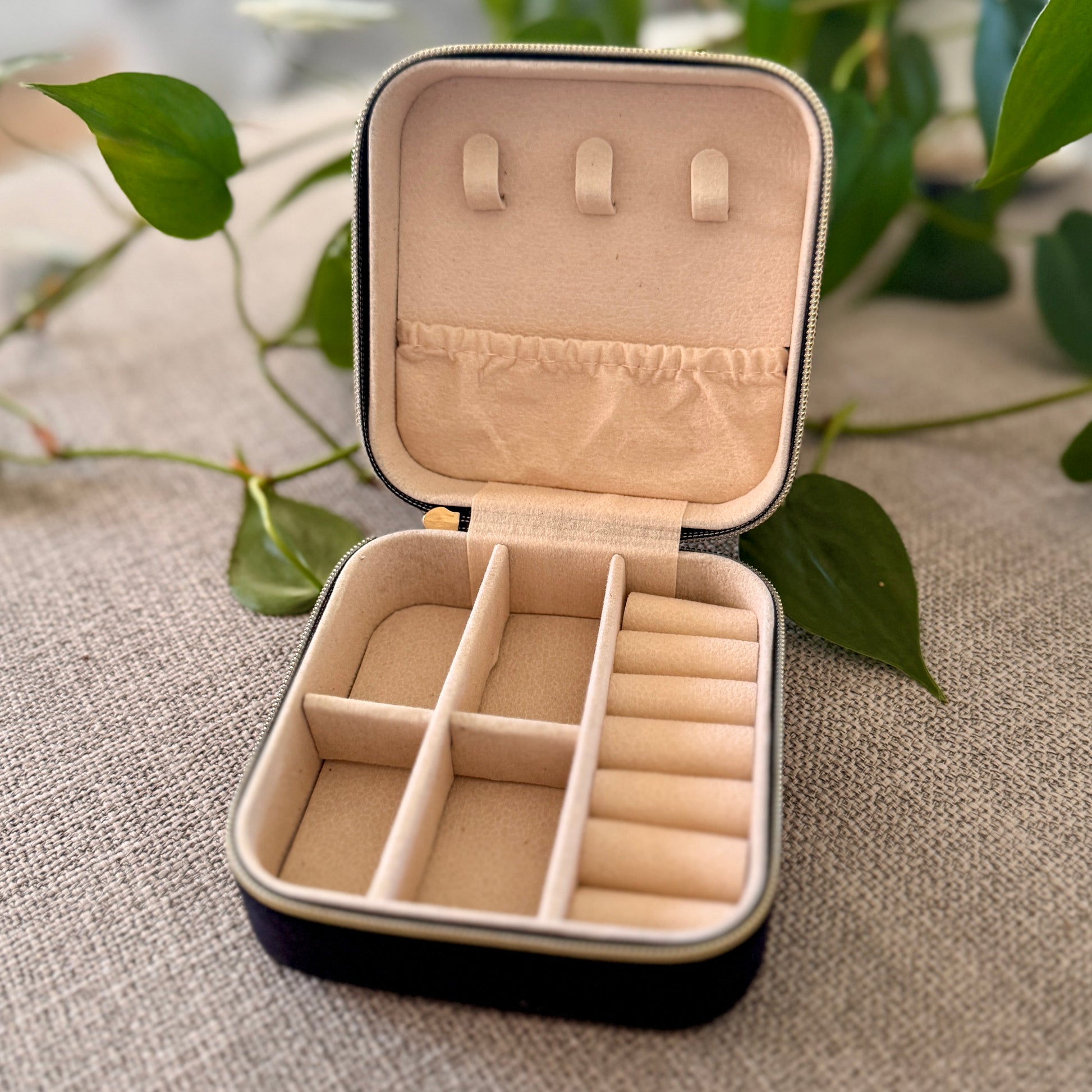 Suede Jewellery Box