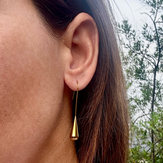 Gold Teardrop Earrings
