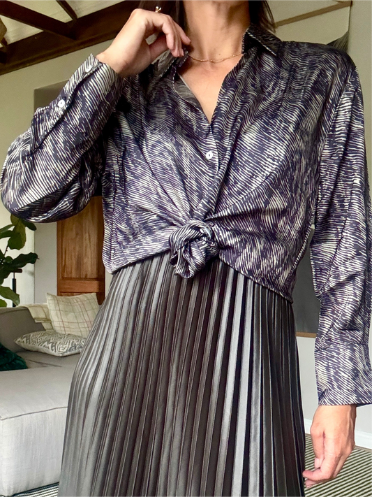 Black and Green Stripes Shirt