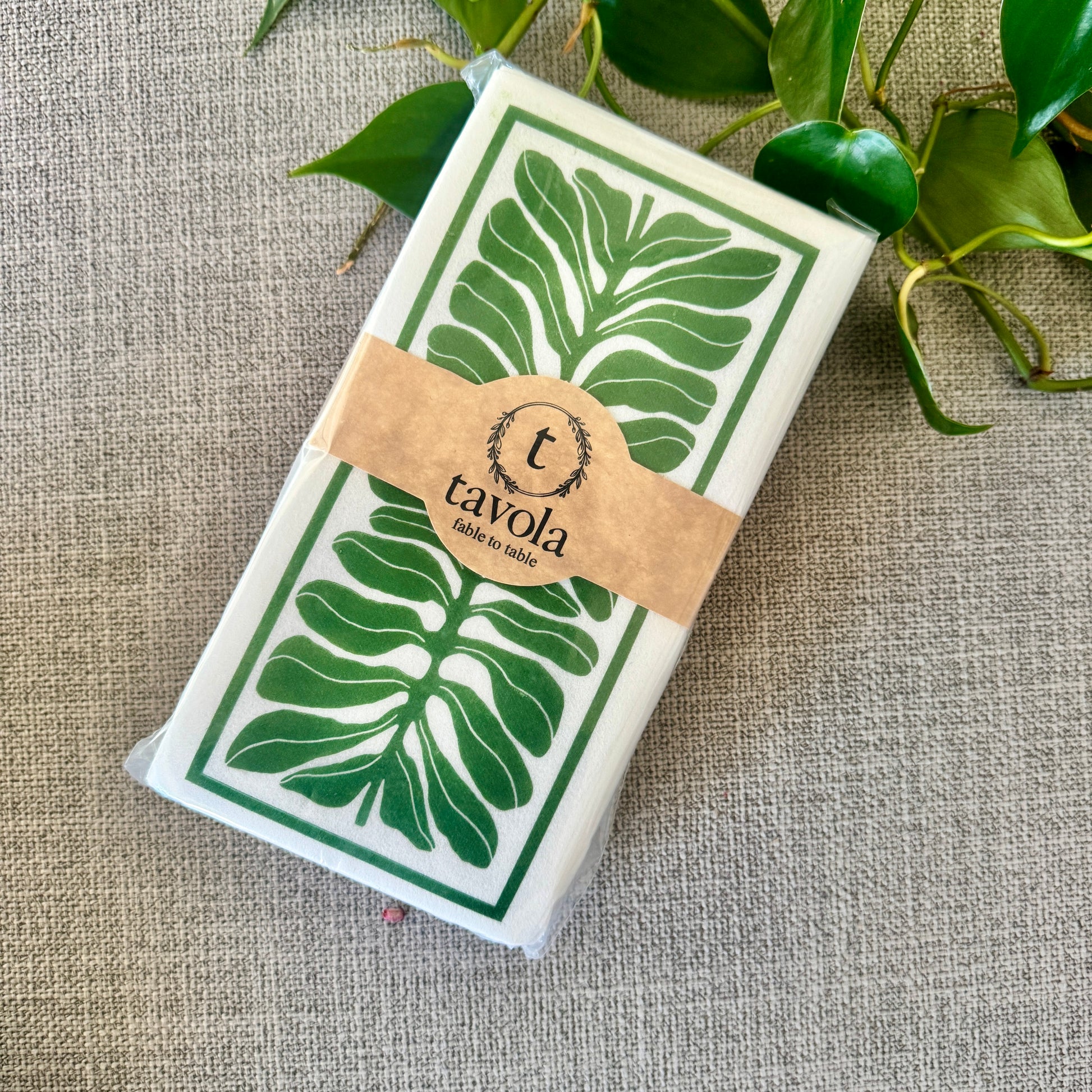 Slim Leaf Disposable Napkins