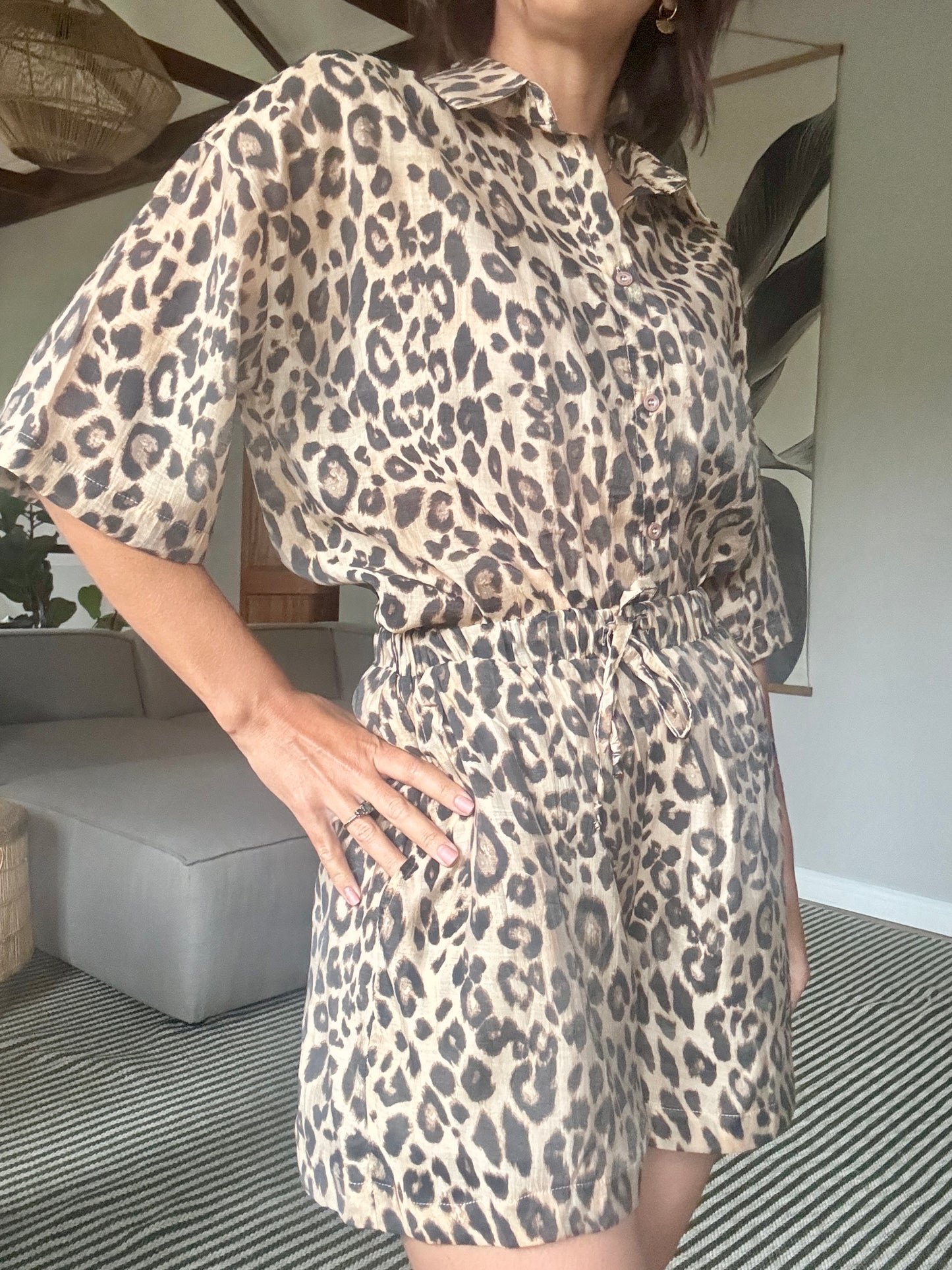 Leopard Short Sleeve Shirt