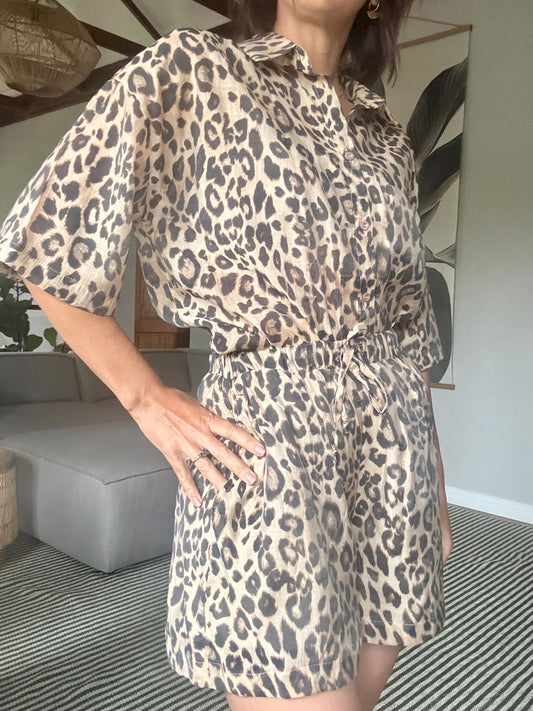 Leopard Short Sleeve Shirt