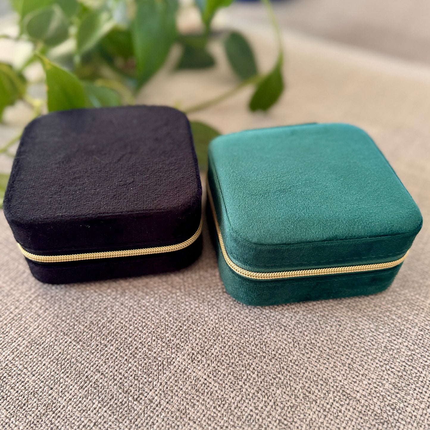 Suede Jewellery Box
