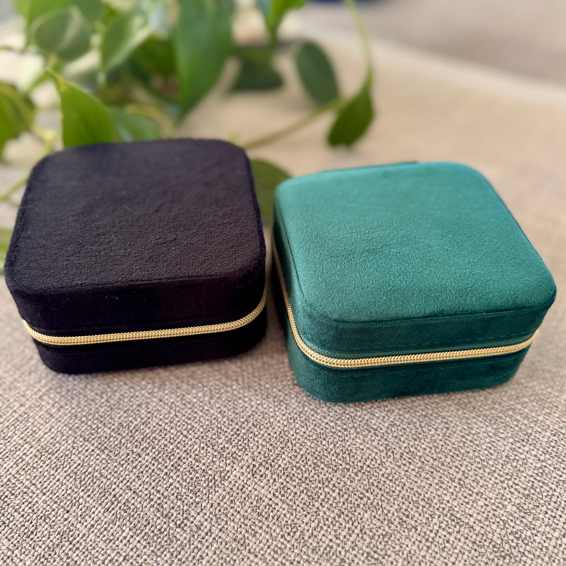 Suede Jewellery Box