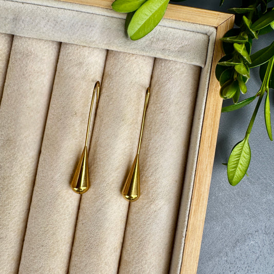 Gold Teardrop Earrings