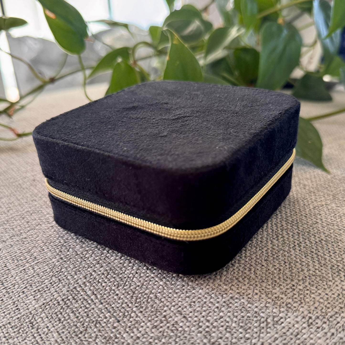 Suede Jewellery Box