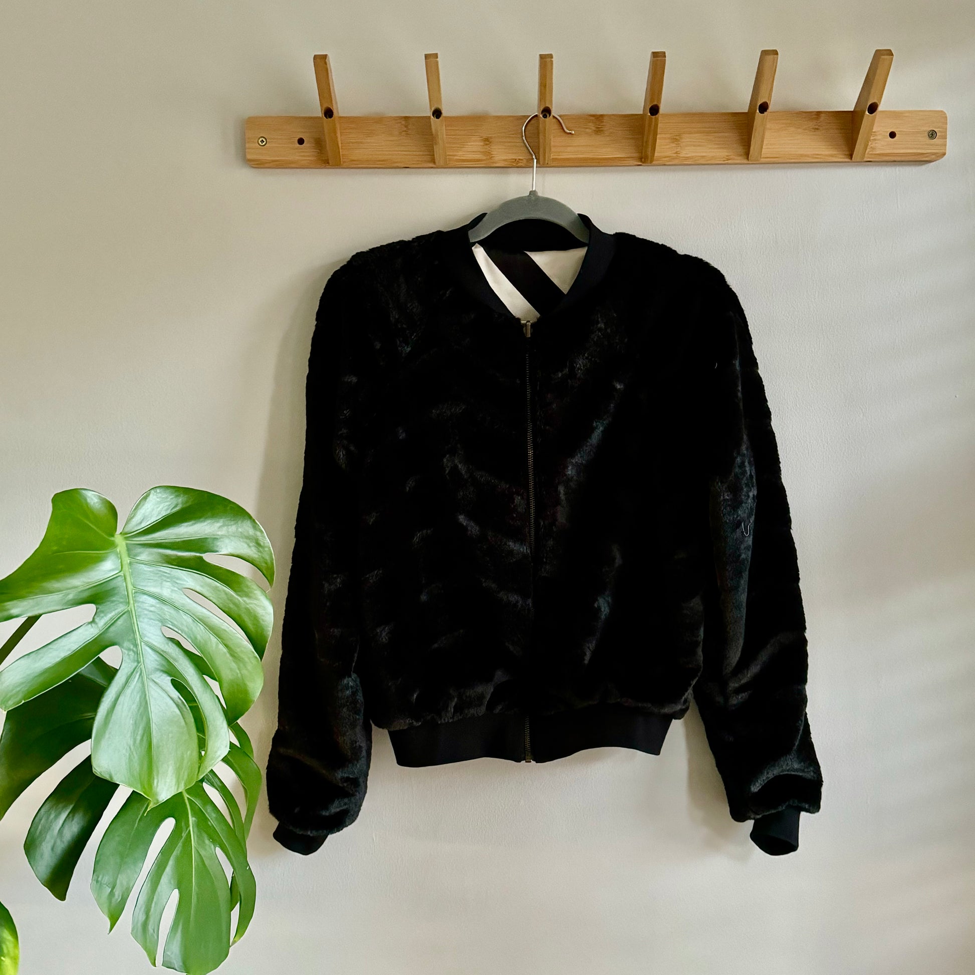 Reversible Bomber Jacket Houndstooth - iszi ONLINE