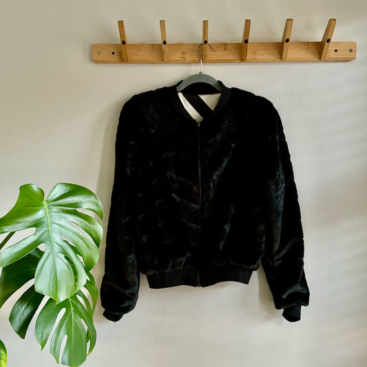 Reversible Bomber Jacket Houndstooth - iszi ONLINE