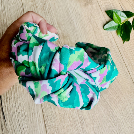 Wide Green, Pink and White Knot Alice Band - iszi ONLINE