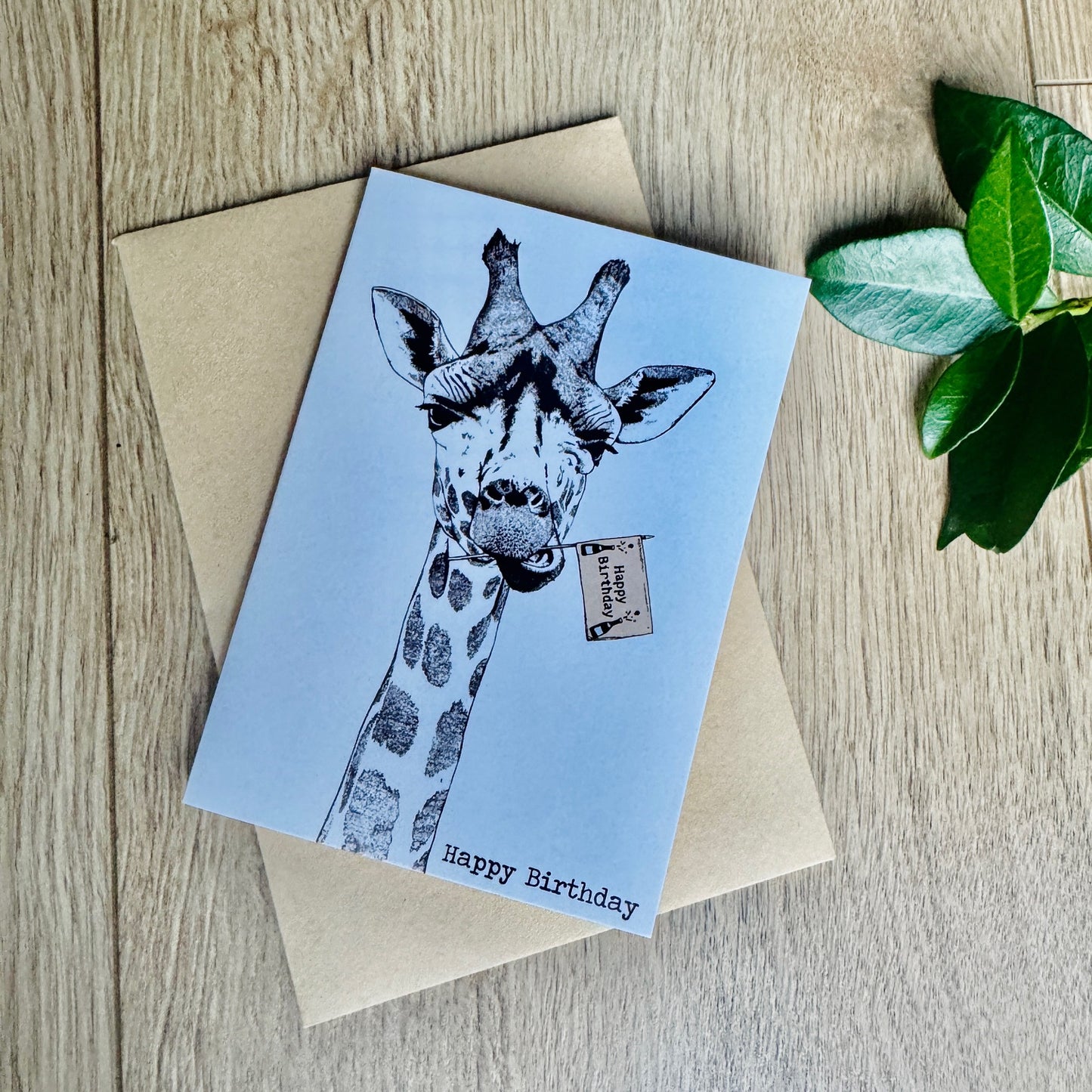 Giraffe Birthday Card