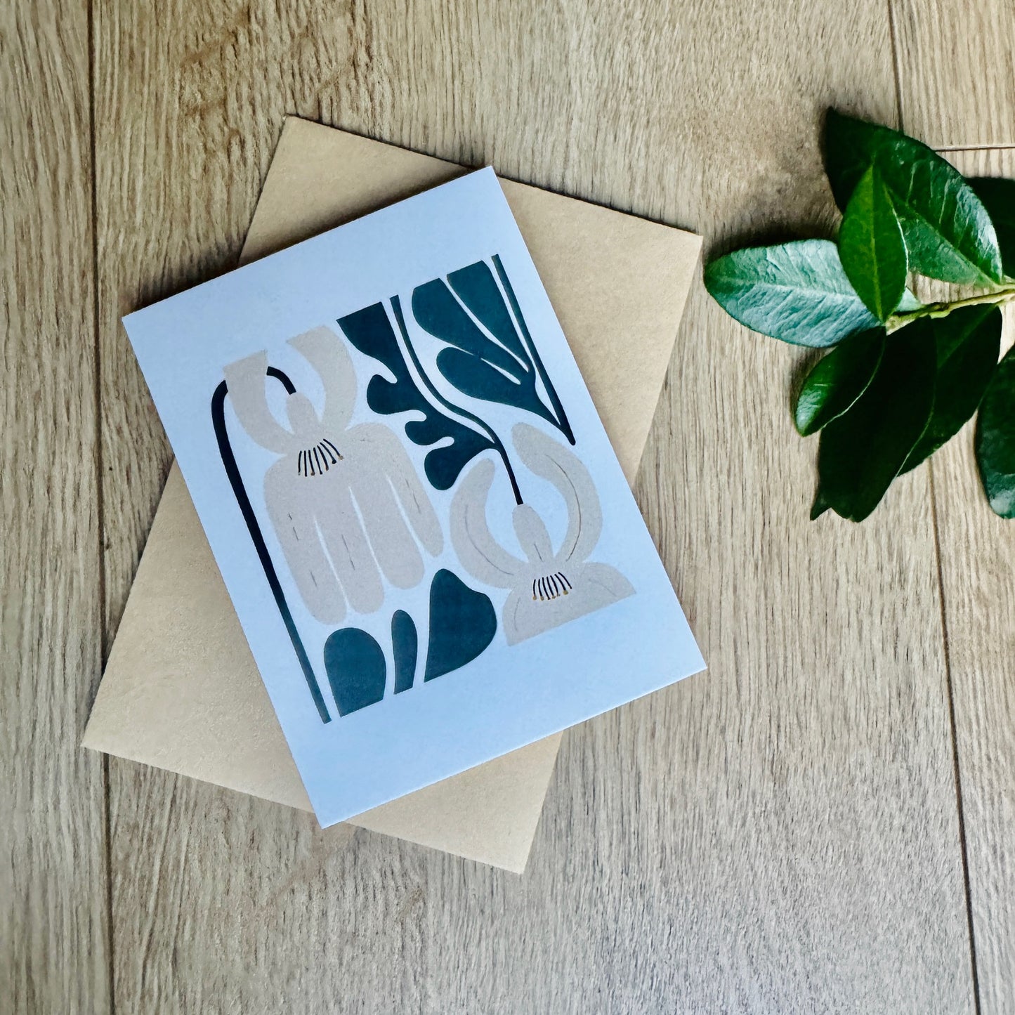 White Lilly Card