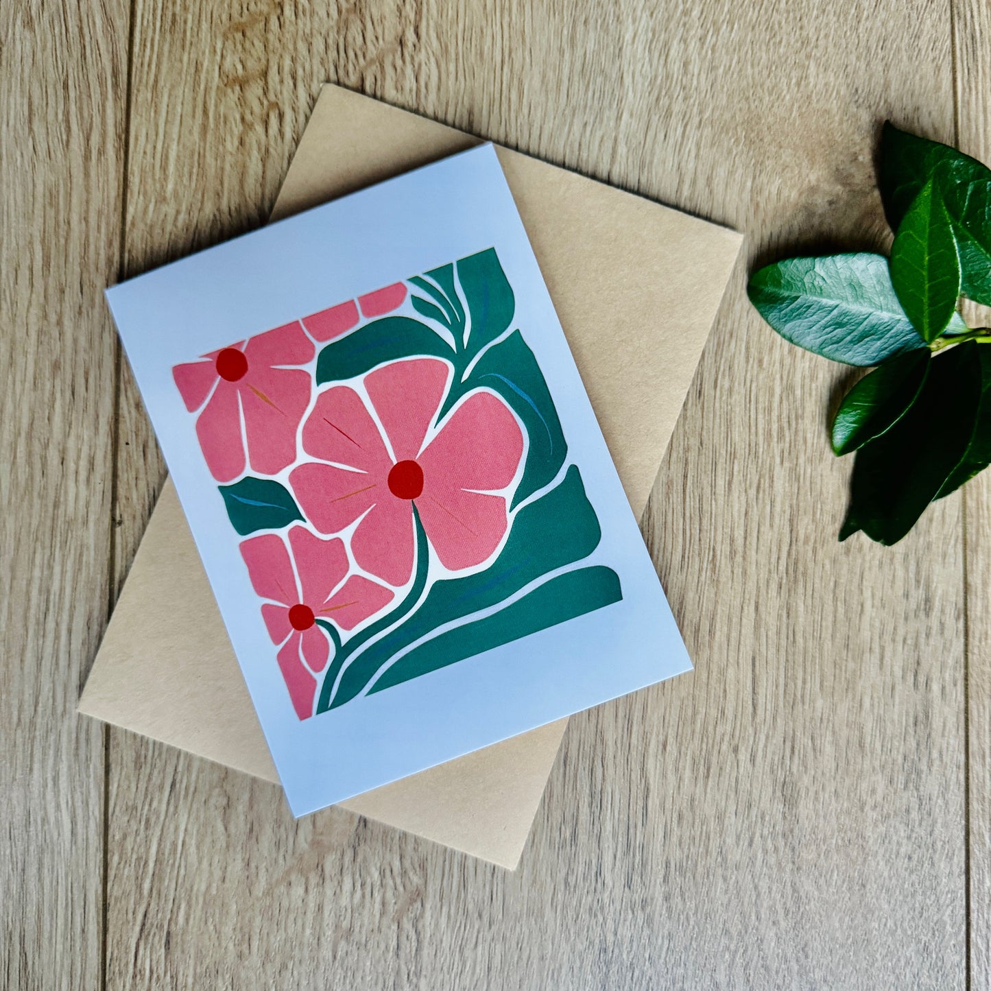 Pink Flower Card