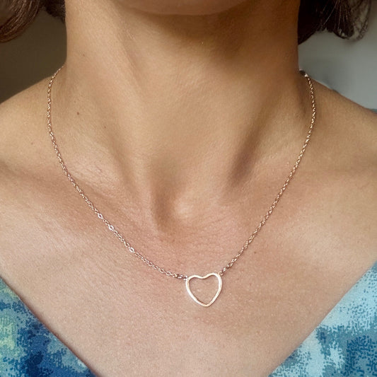 Thin Heart Necklace