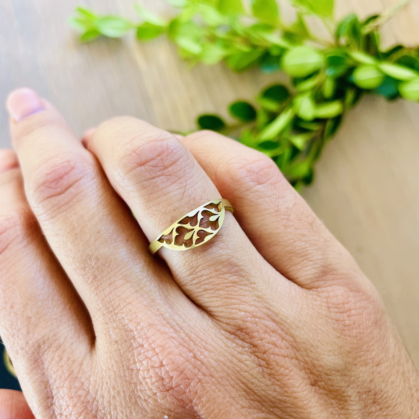 Full Moroccan Filigree Ring - iszi ONLINE