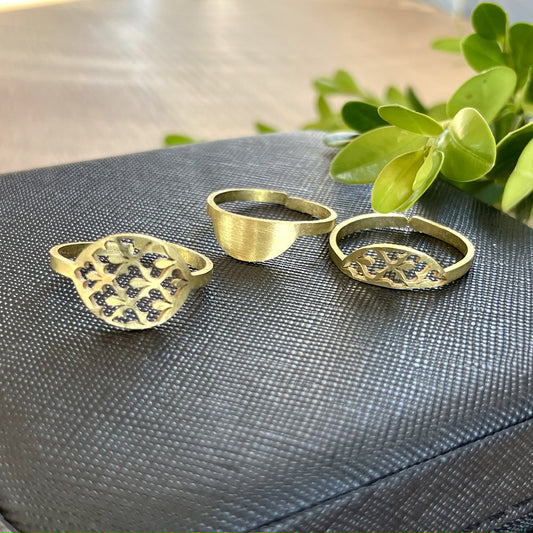 Full Moroccan Filigree Ring - iszi ONLINE