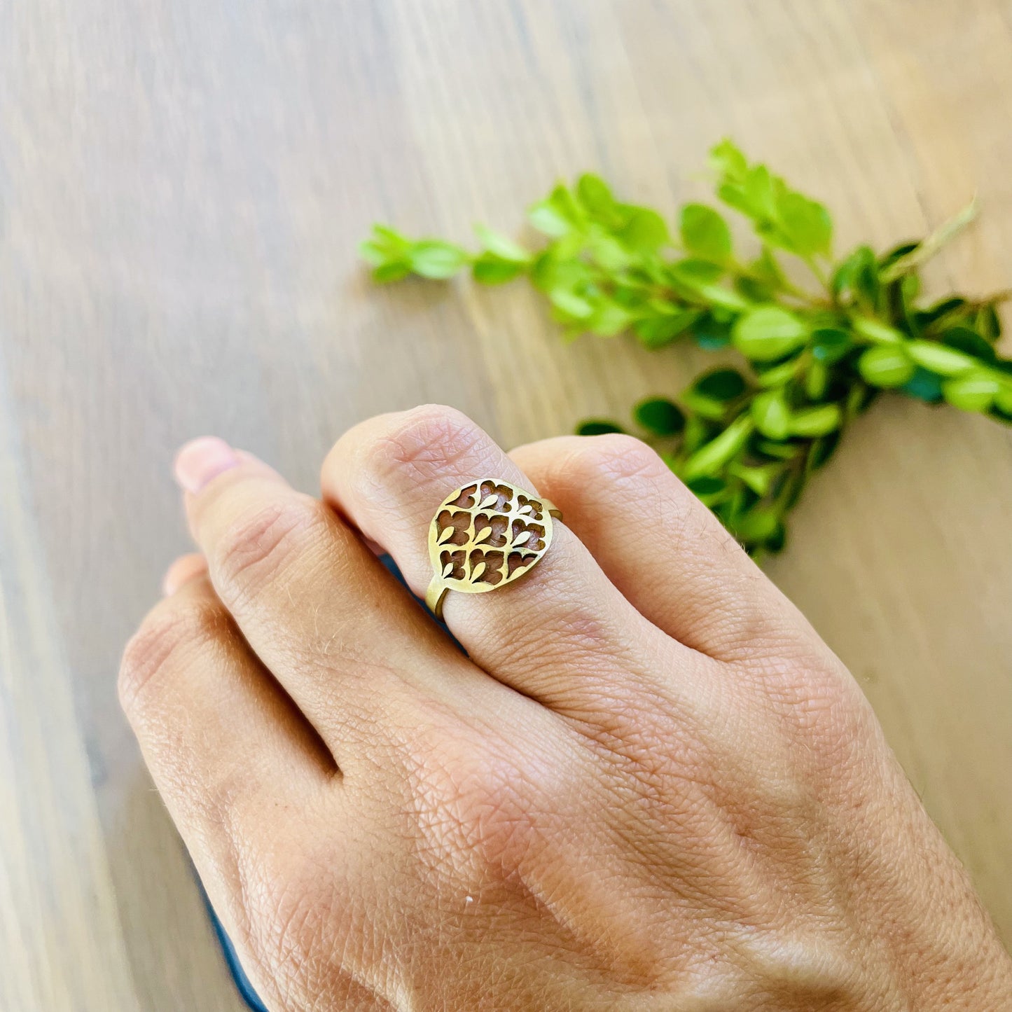 Full Moroccan Filigree Ring - iszi ONLINE