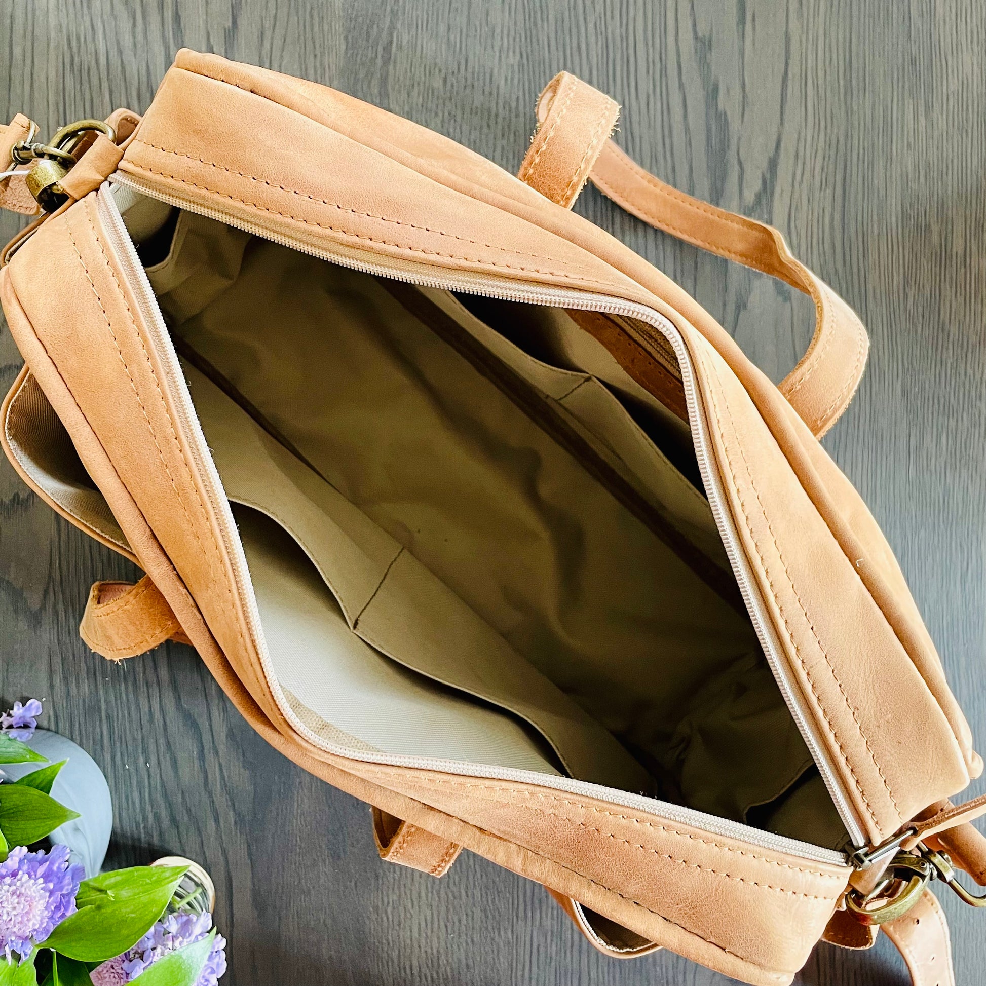 Leather Diaper Bag - iszi ONLINE