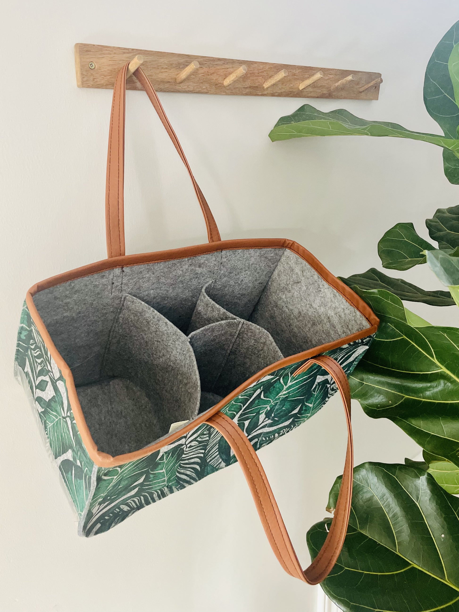Velt Picnic Bag - Botanical Leaves - iszi ONLINE