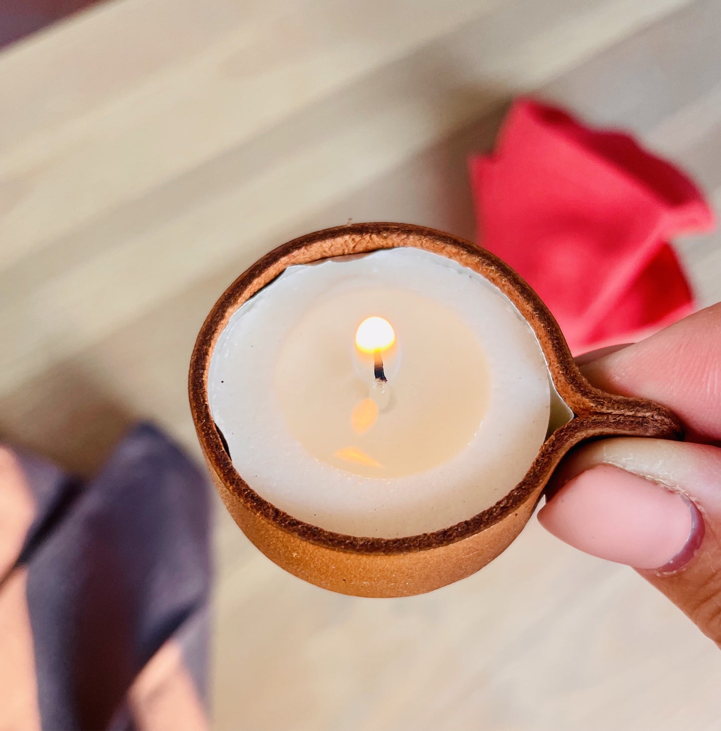 Leather Napkin and Candle Ring (Set of 2) - iszi ONLINE