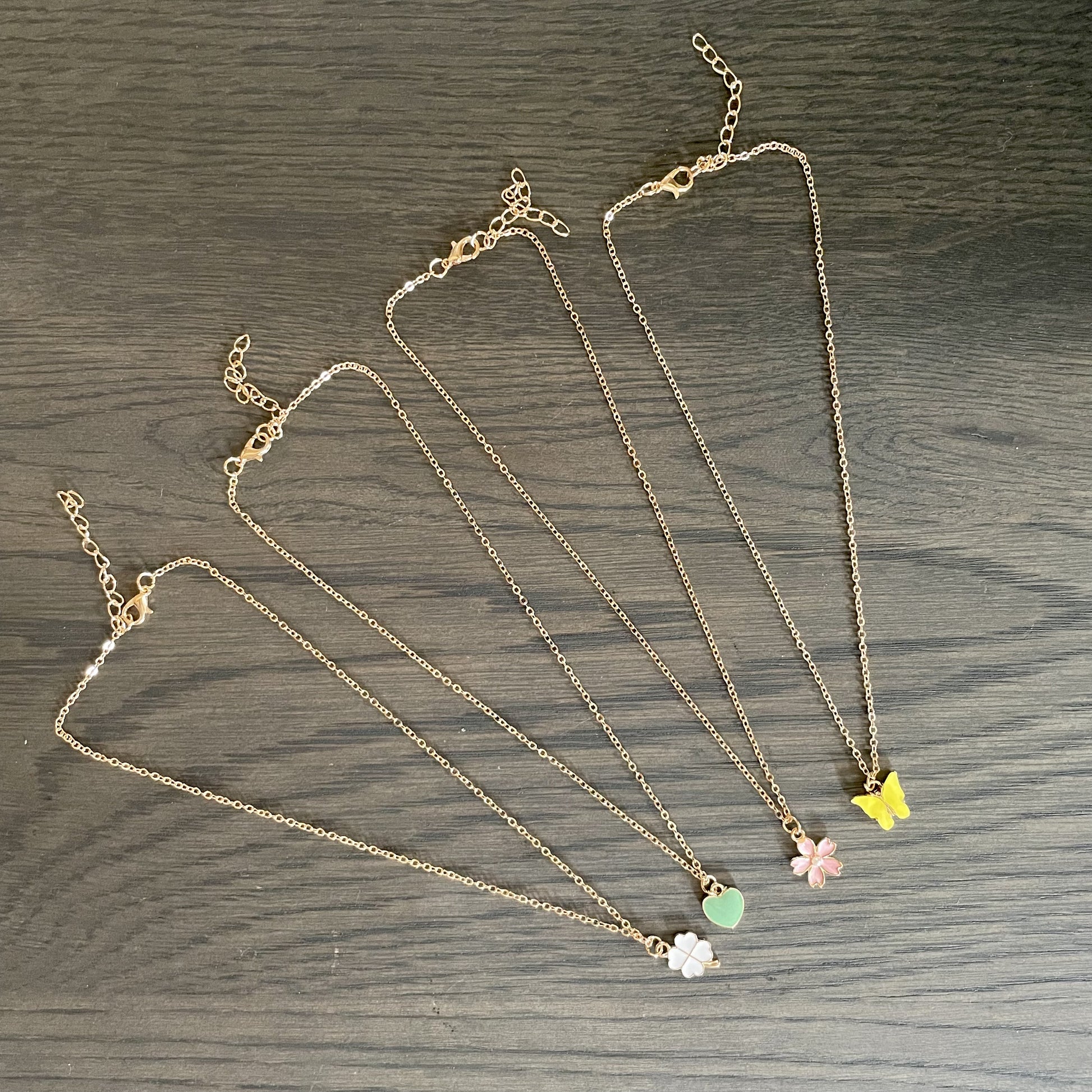 Girls charm necklaces