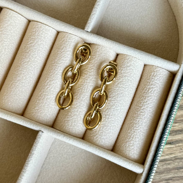 Interlocking Chain Earrings