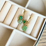 Green Pendant Earrings - iszi ONLINE