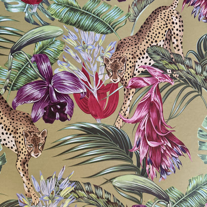 Floral Cheetah Paper Placemats - iszi ONLINE