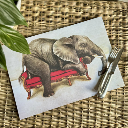 Wildlife at Leisure Disposable Placemats – Elephant, Cheetah, Zebra & Giraffe