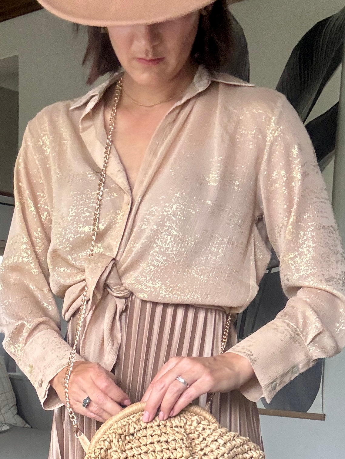 Gold and Champagne Shirt