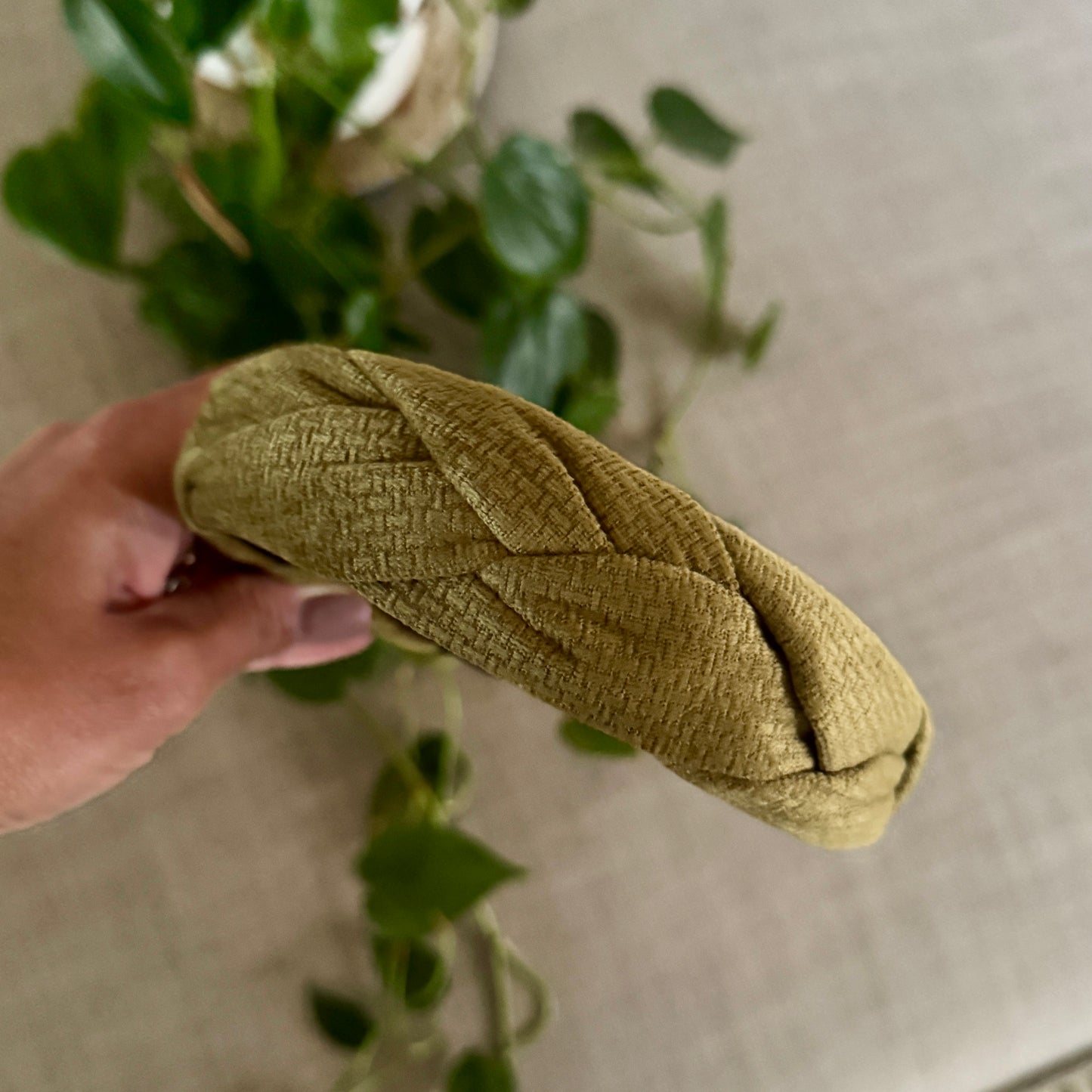 Olive Braid Alice Band